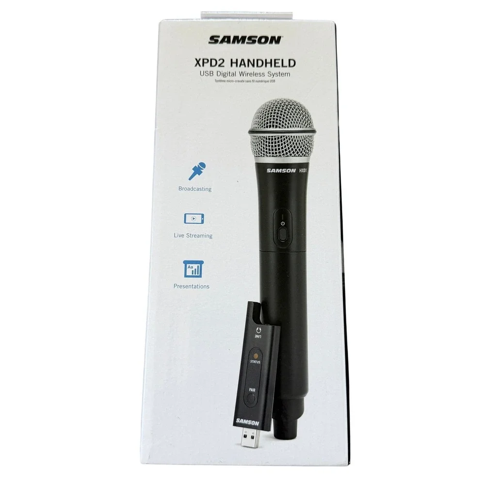 Samson XPD2 Handheld USB Digital Wireless Microphone System HXD1 RXD2 Black